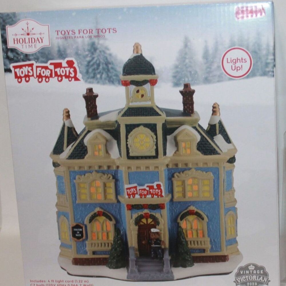 Holiday Time Toys For Tots Christmas Village Building